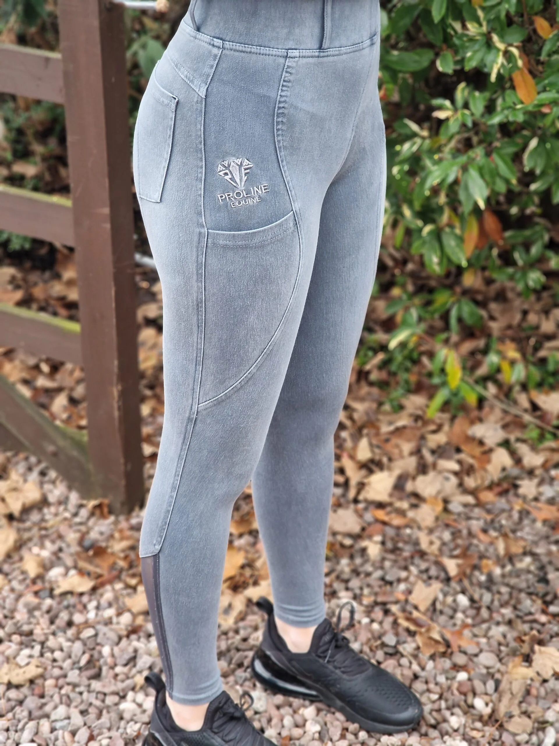 Horse Riding Leggings / Tights / Breeches with phone pockets -NAVY