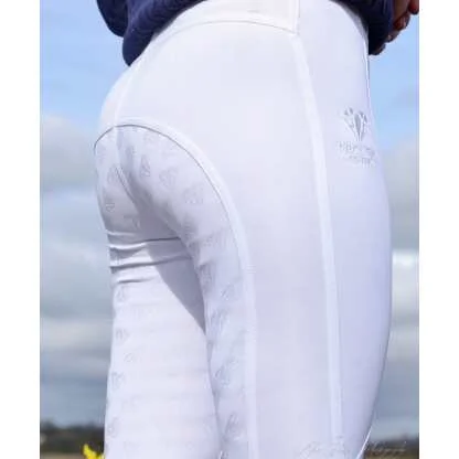 White Competition Leggings Full Seat