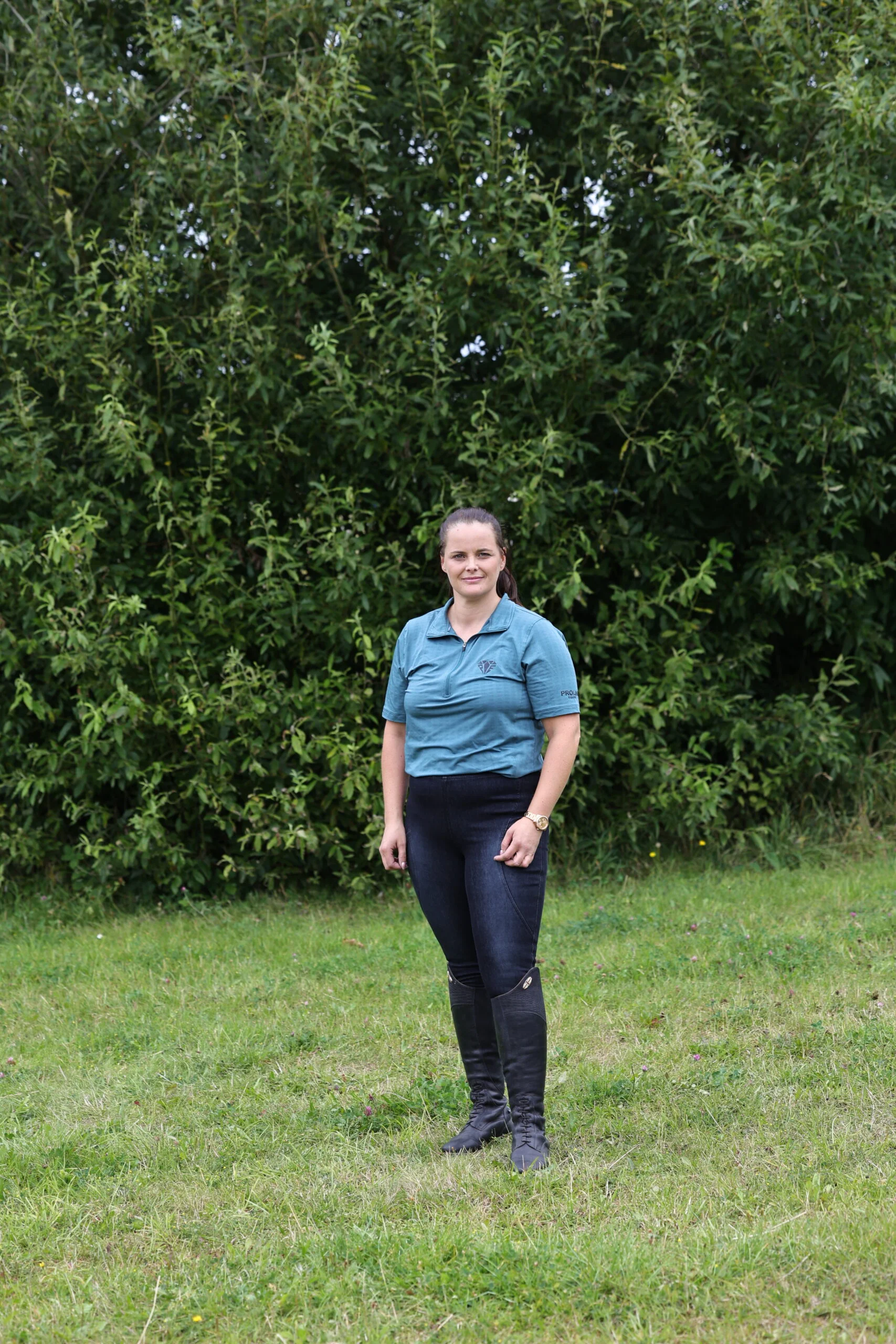 Proline Equine Freedom Short Sleeve Plus Size Baselayer Deep Teal