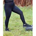 Freedom V2 Winter Micro Lined Denim Riding Leggings Full Seat Grip - Black Image