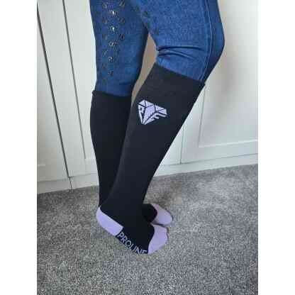 Freedom Socks Black and Lilac