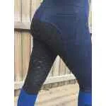 Freedom Denim Leggings Full Seat Grip - Blue/Black Seat Freedom Denim Leggings Full Seat Grip - Blue/Black Seat Image