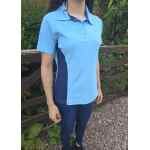 Freedom Silhouette Polo Top - Sky/Navy Image