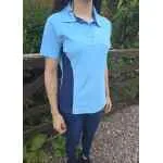 Freedom Silhouette Polo Top - Sky/Navy Image