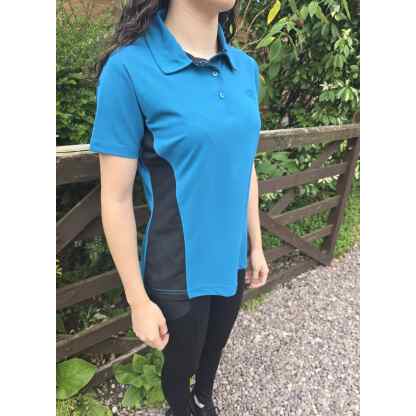 Freedom Silhouette Polo Top - Petrol/Black