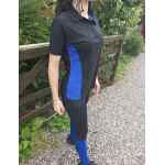 Freedom Silhouette Polo Top - Black/Royal Image