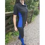 Freedom Silhouette Polo Top - Black/Royal Image
