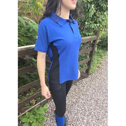 Freedom Silhouette Polo Top - Royal/Black