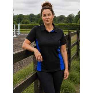 Freedom Silhouette Polo in Black/Royal